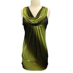 Studio Y Y2K Ombre Cowl Neck Sleeveless Top L